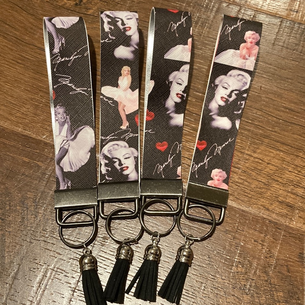 Marilyn Monroe Wrist Key Fob Chain. Great for Gifts